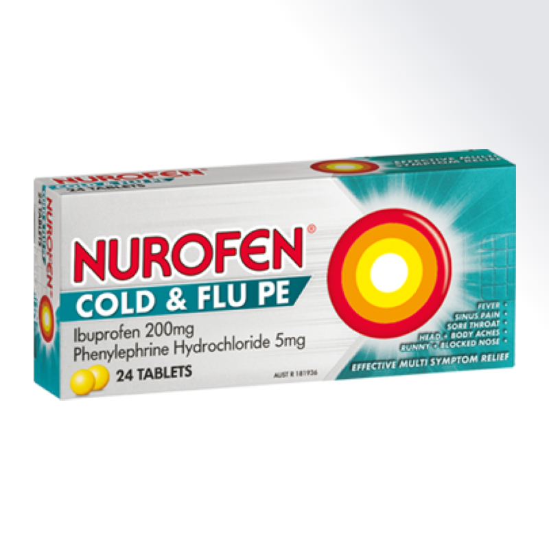 Buy Nurofen Cold and Flu MultiSymptom Relief Tablets 200mg Ibuprofen